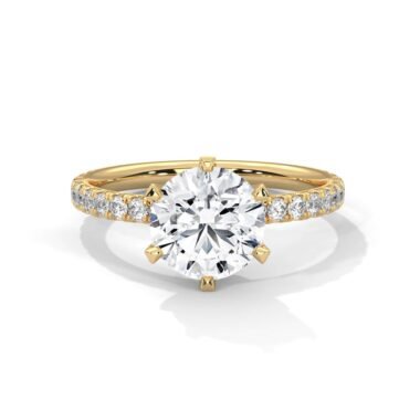 Celeste Crown Solitaire Ring