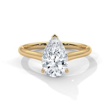 Pear-cut solitaire Ring 2 Carat