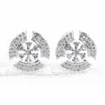 white gold orbit earring