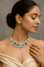 Floral Beaded Choker